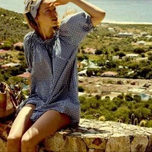 ⭐️SOLD⭐️ doen collective smocked clementine dress in gingham